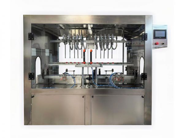 ZXG-12型自流式直線灌裝機(白(bái)酒、玻璃(lí)水等)